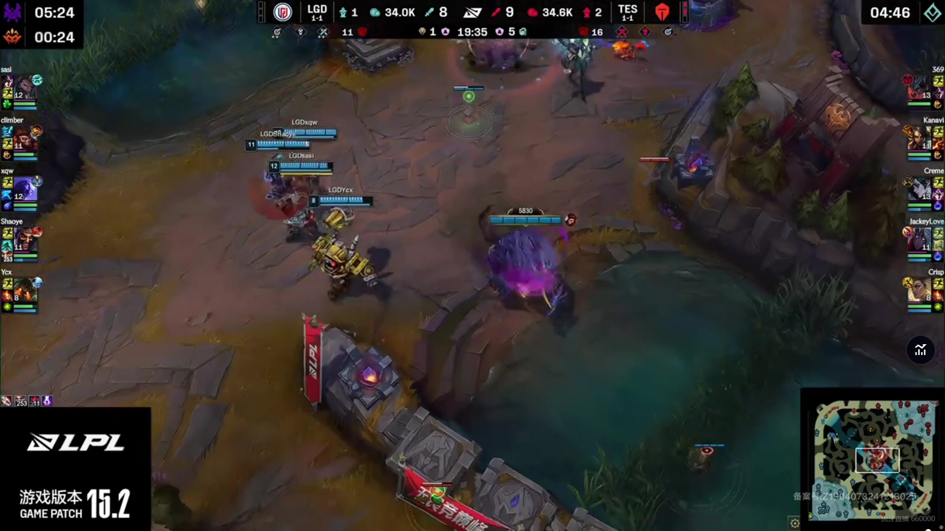 png电子平台这么松弛的操作？LGD打野Climber中路离谱开车，直接浪费队伍峡谷先锋